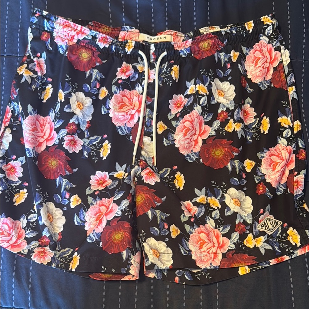 PacSun Floral Swim Trunks XL